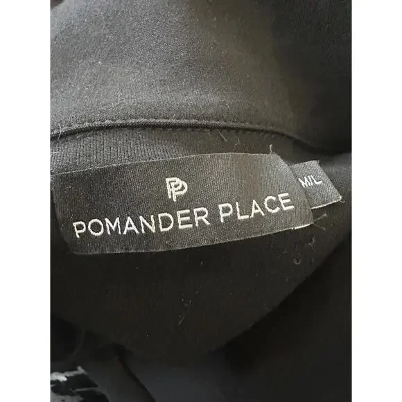 Tuckernuck x Pomander Place Black Easy Polo Swing Sweatshirt Size M/L Top - Picture 6 of 16